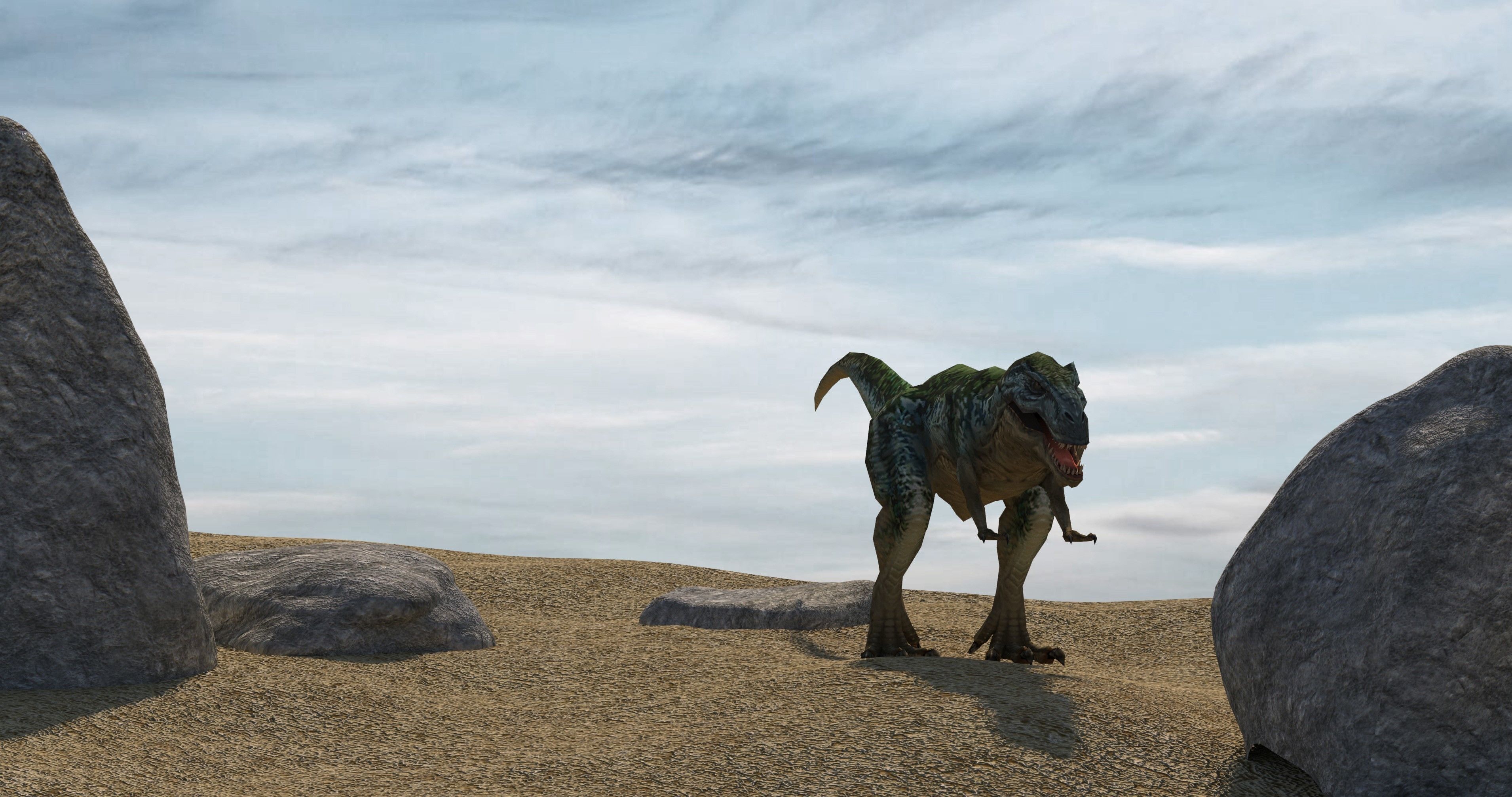 Tyrannosaurus Rex Dinosaur  Low-poly 3D model_6