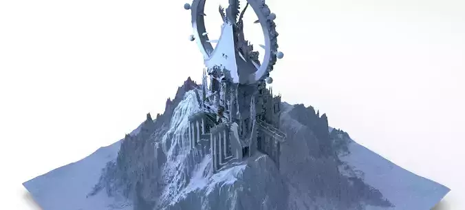 Tower Shrine of the gods 5  3D model