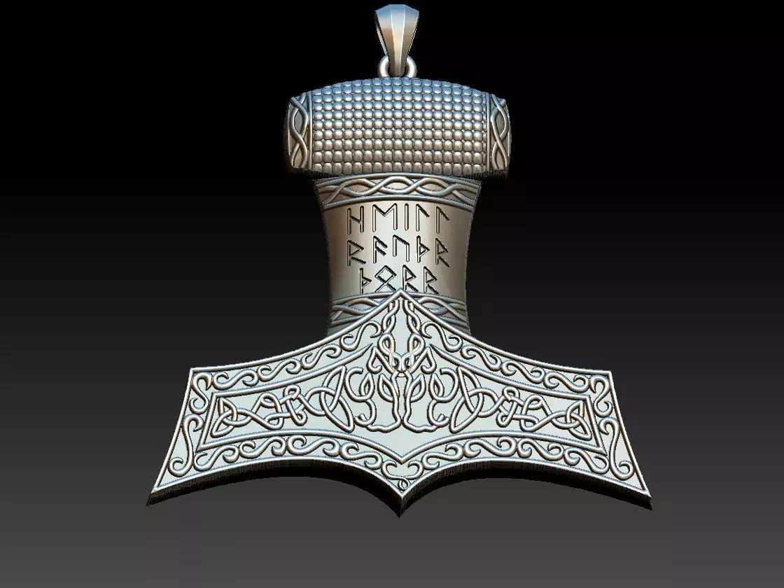 Viking Hammer - Mjollnir pendant 3D print model