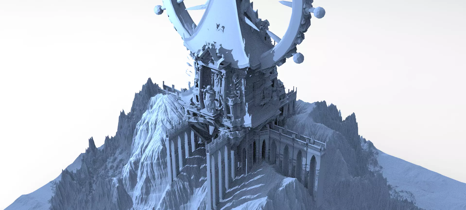 Tower Shrine of the Dark Gods 2  3D model_0