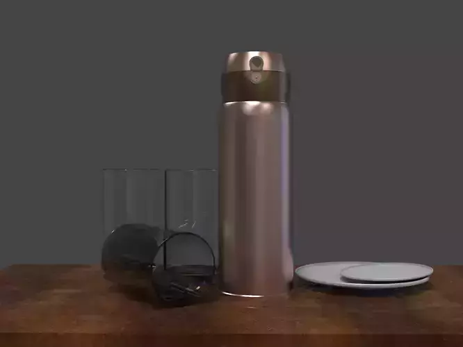 Thermos stainless steel water bottle
