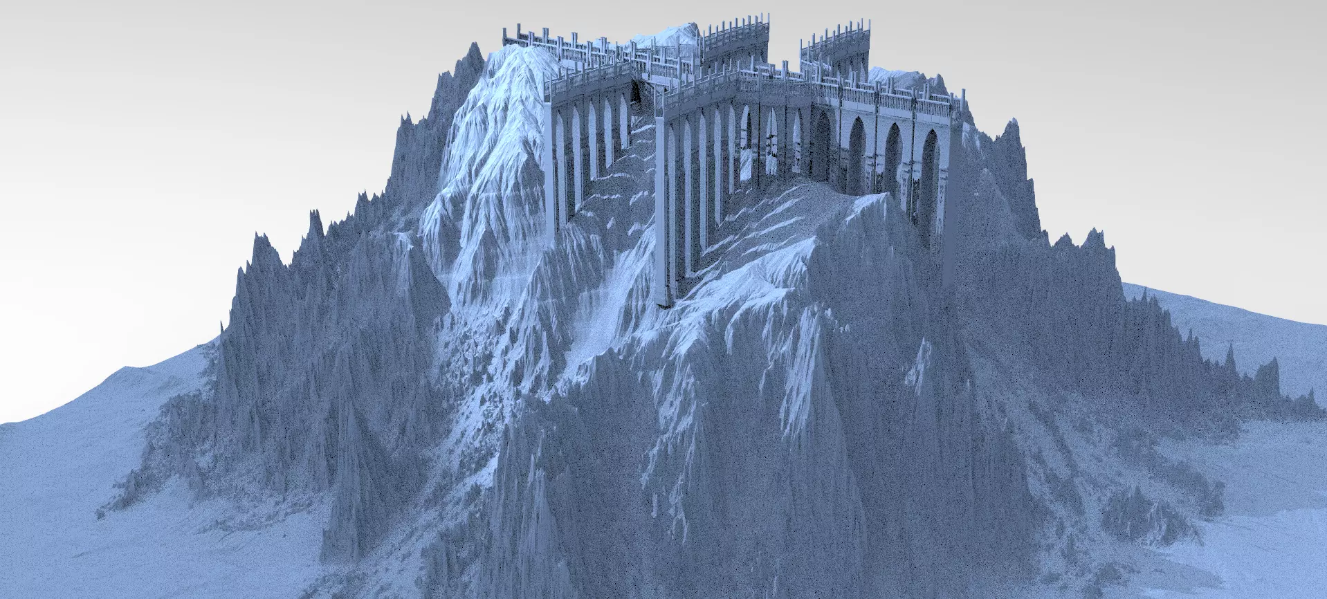 Tower Shrine of the Dark Gods steps 3D model_0