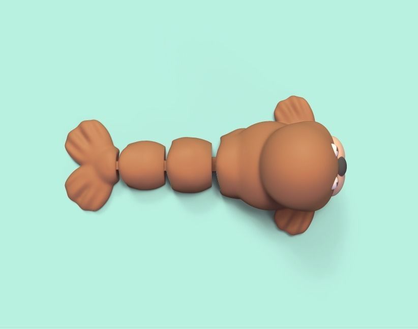 Flexi Walrus 3D print model_4