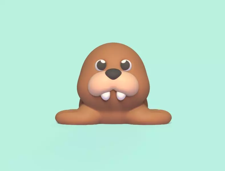 Flexi Walrus 3D print model_0