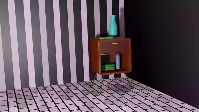 the most common bedside table 3D print model