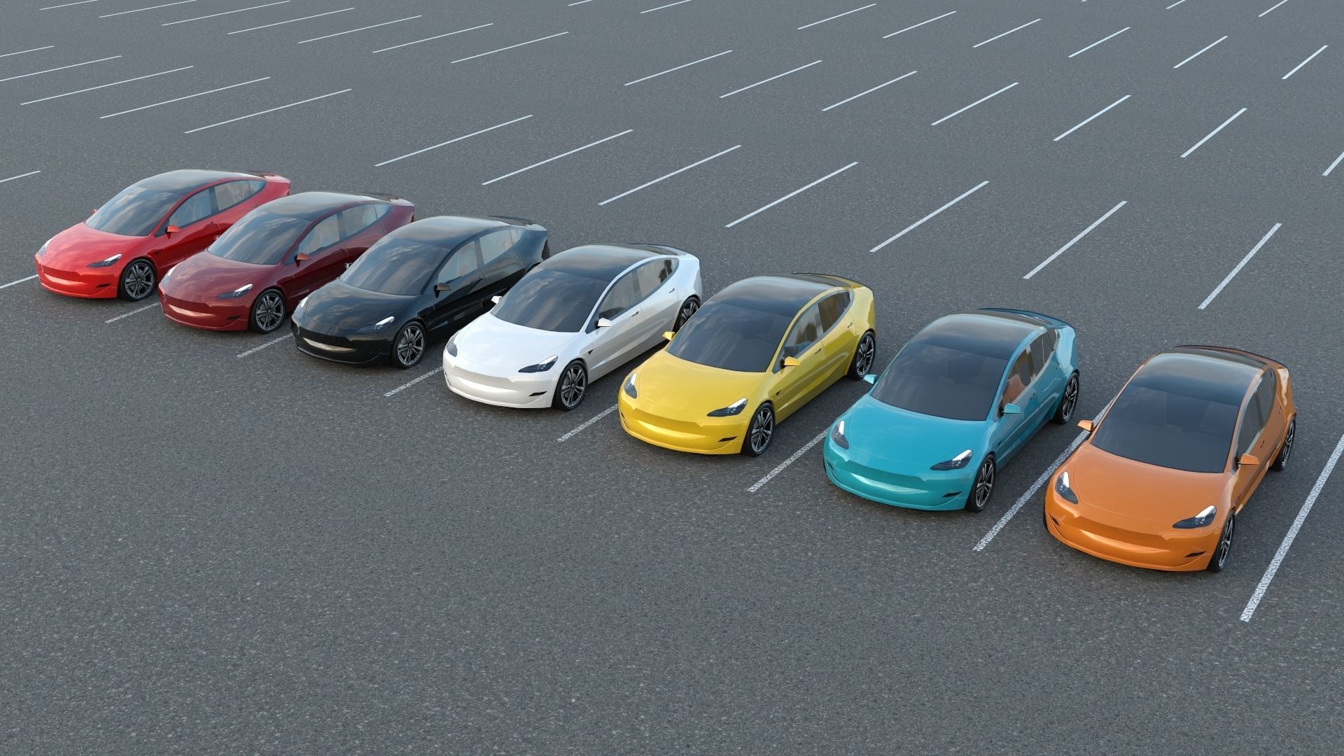 R3DP AMERICAN CARS LOW-POLY PBR COLLECTION - 70 Total Vehicles Low-poly 3D model_22