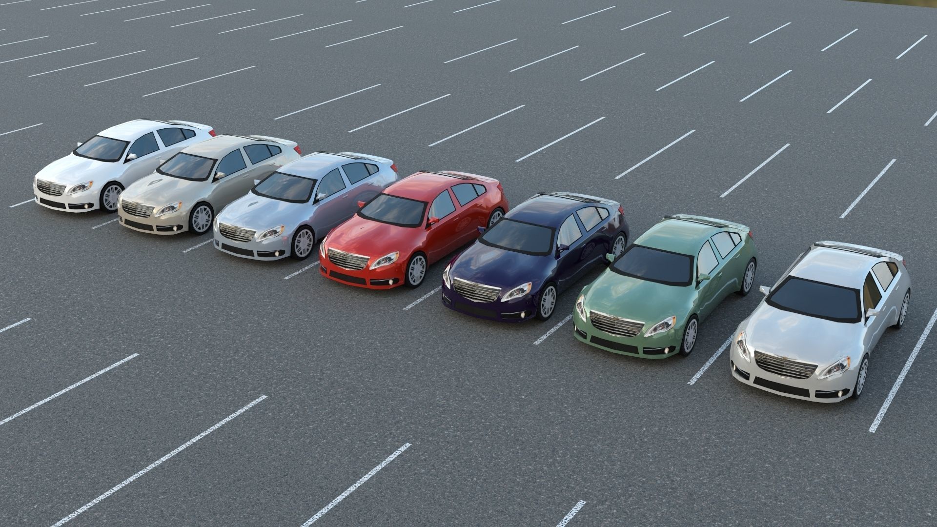 R3DP AMERICAN CARS LOW-POLY PBR COLLECTION - 70 Total Vehicles Low-poly 3D model_23