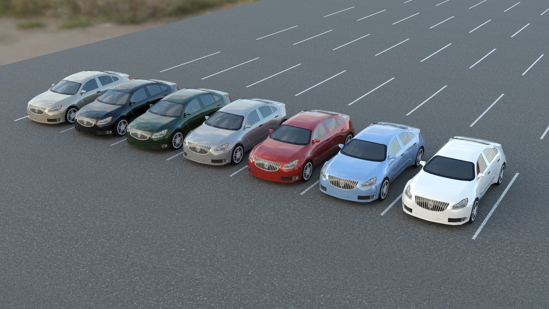 R3DP AMERICAN CARS LOW-POLY PBR COLLECTION - 70 Total Vehicles Low-poly 3D model_5