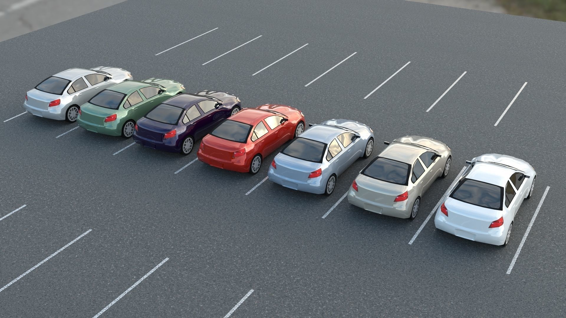 R3DP AMERICAN CARS LOW-POLY PBR COLLECTION - 70 Total Vehicles Low-poly 3D model_9