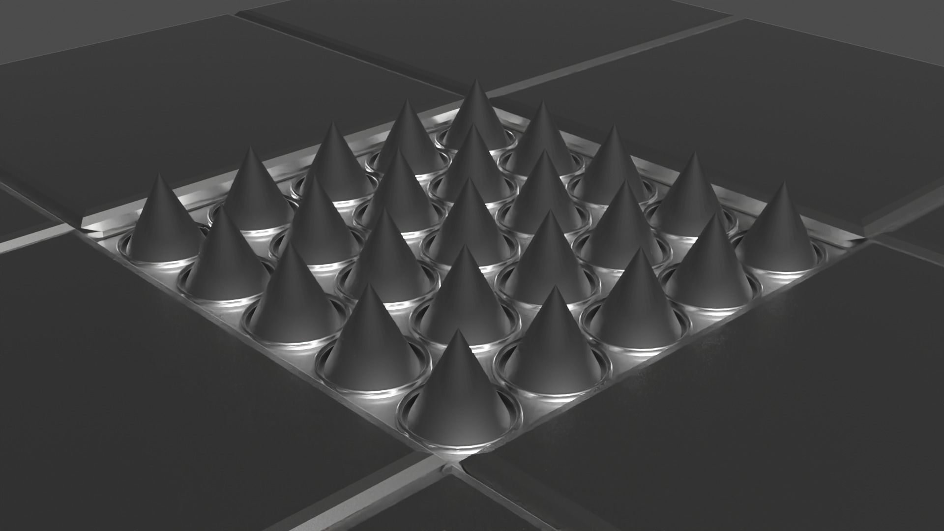 Metal Floor Spikes Trap 3D model_14
