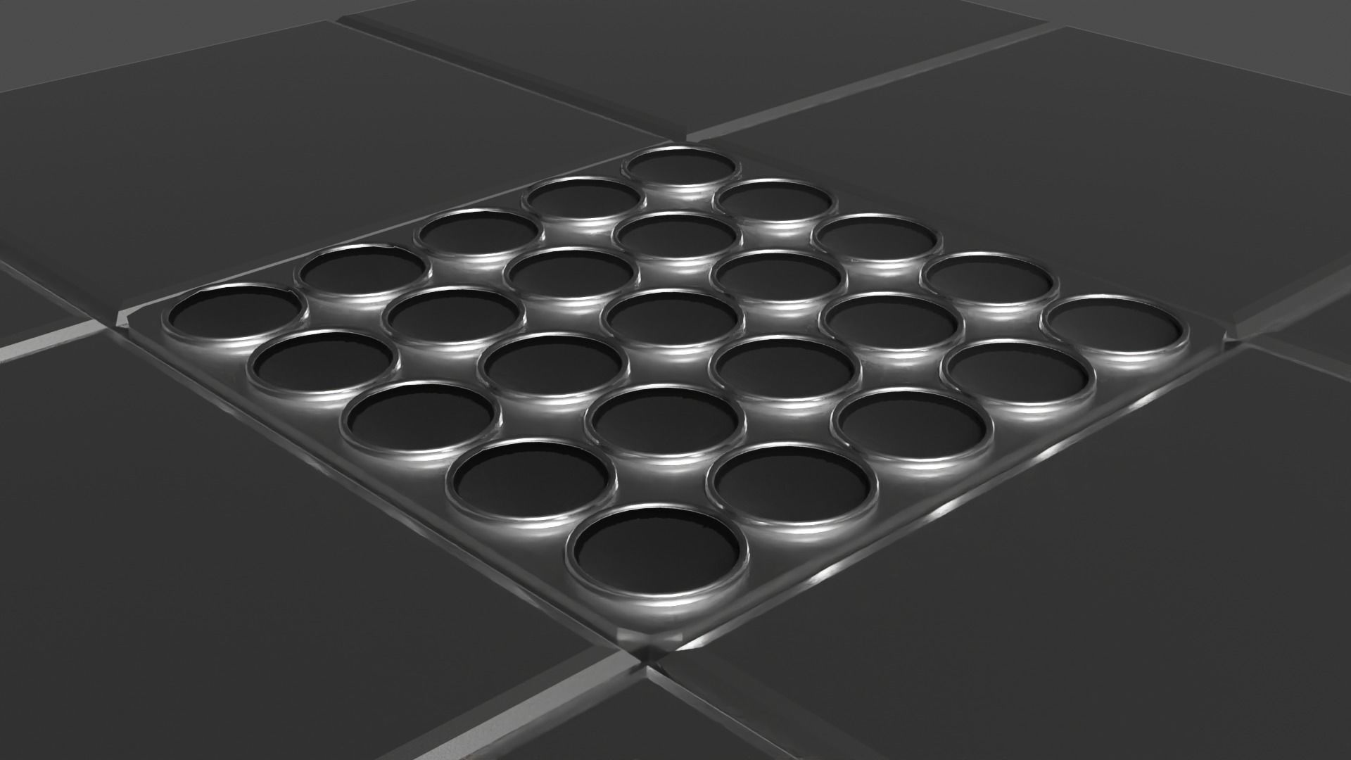 Metal Floor Spikes Trap 3D model_2