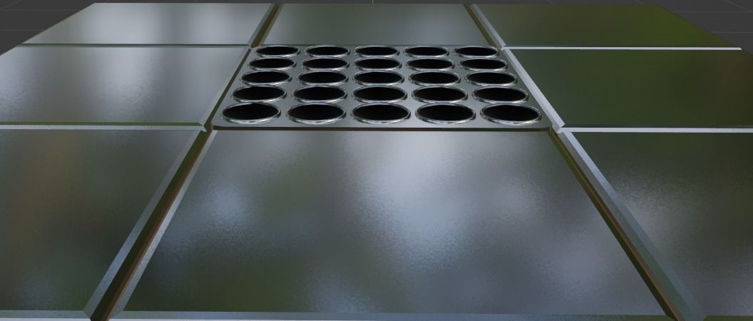 Metal Floor Spikes Trap 3D model_3