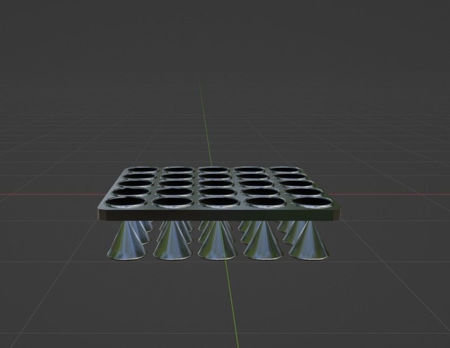 Metal Floor Spikes Trap 3D model_4