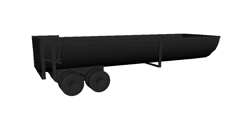Truck Trailer Free 3D model
