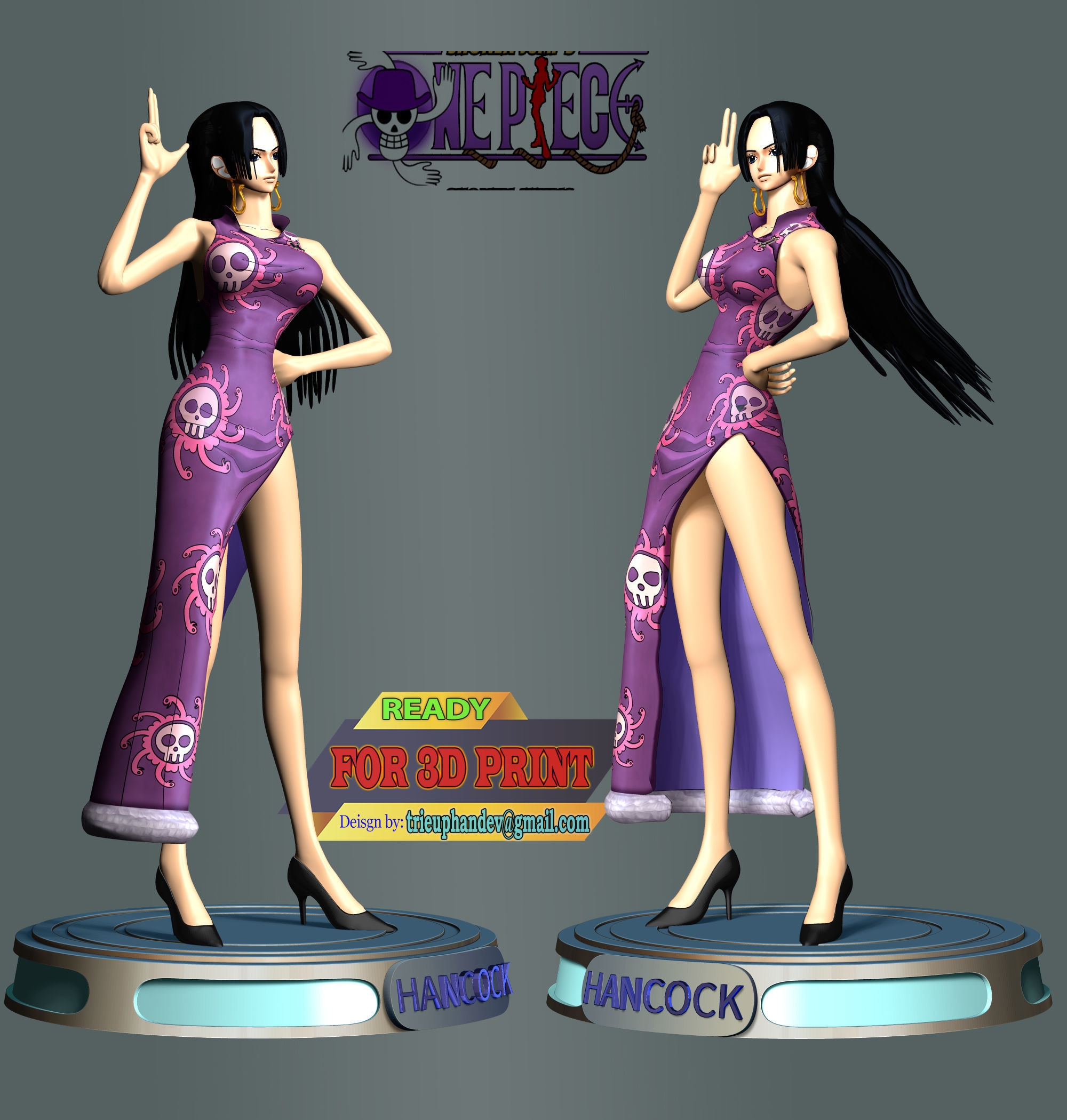 Boa Hancock - One Piece 3D print model_2