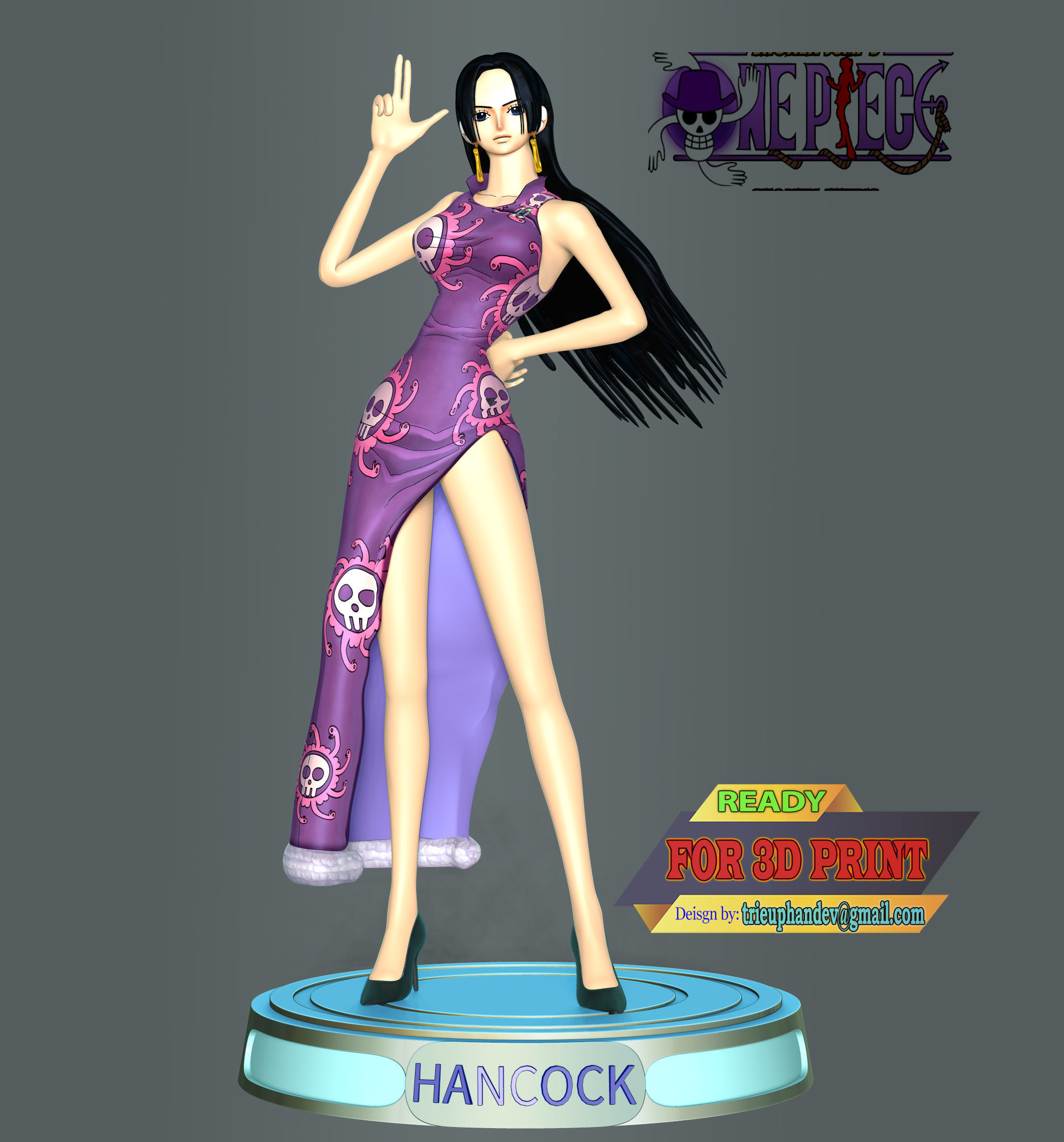 Boa Hancock - One Piece 3D print model_1