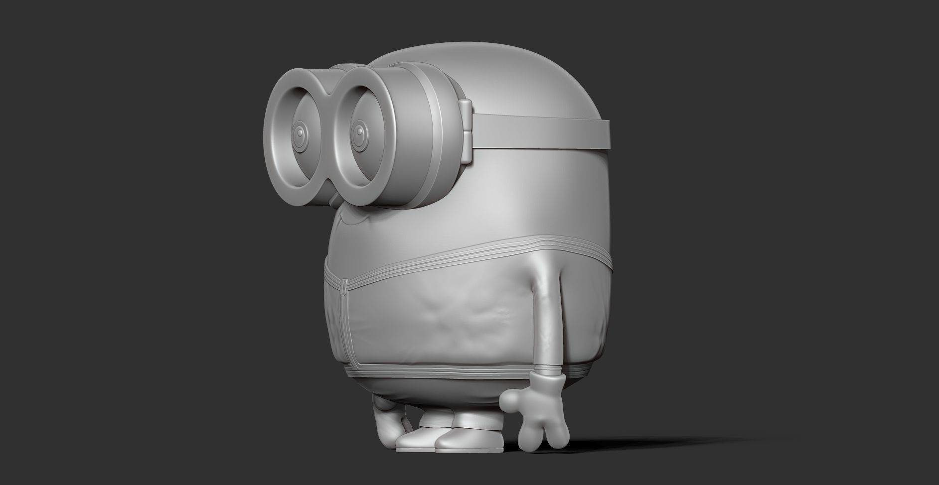 Bob the Minion 3D print model_15
