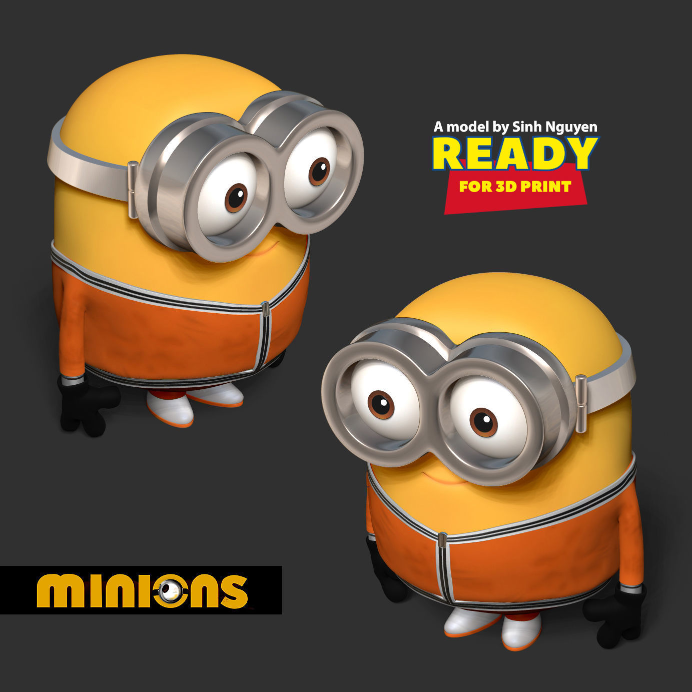 Bob the Minion 3D print model_5
