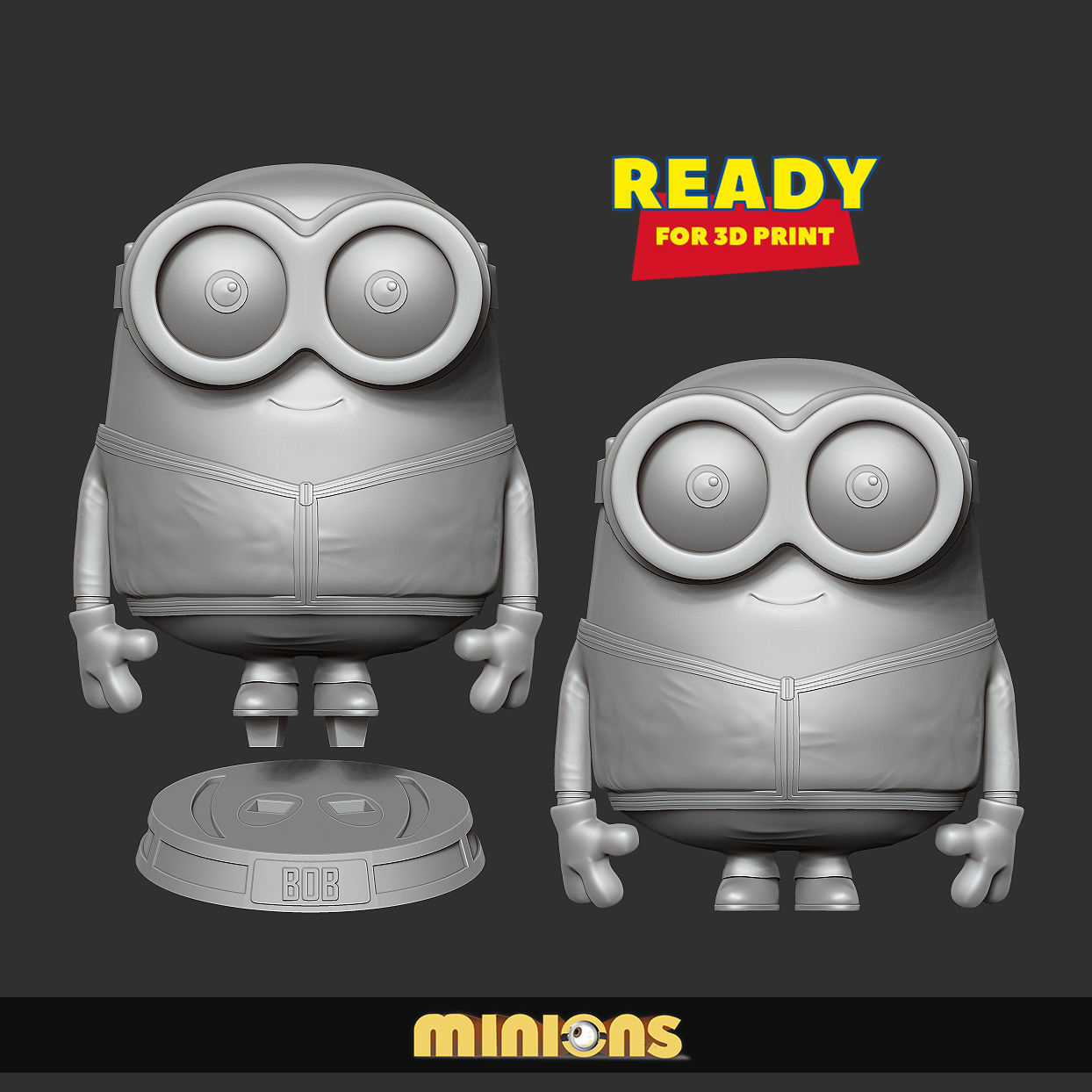 Bob the Minion 3D print model_2