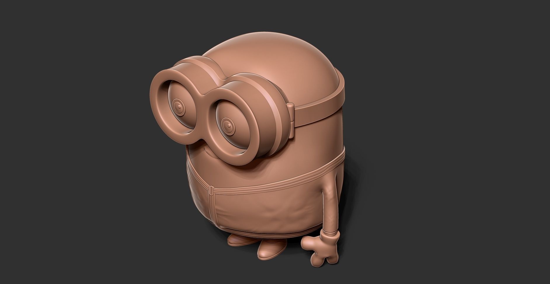 Bob the Minion 3D print model_21