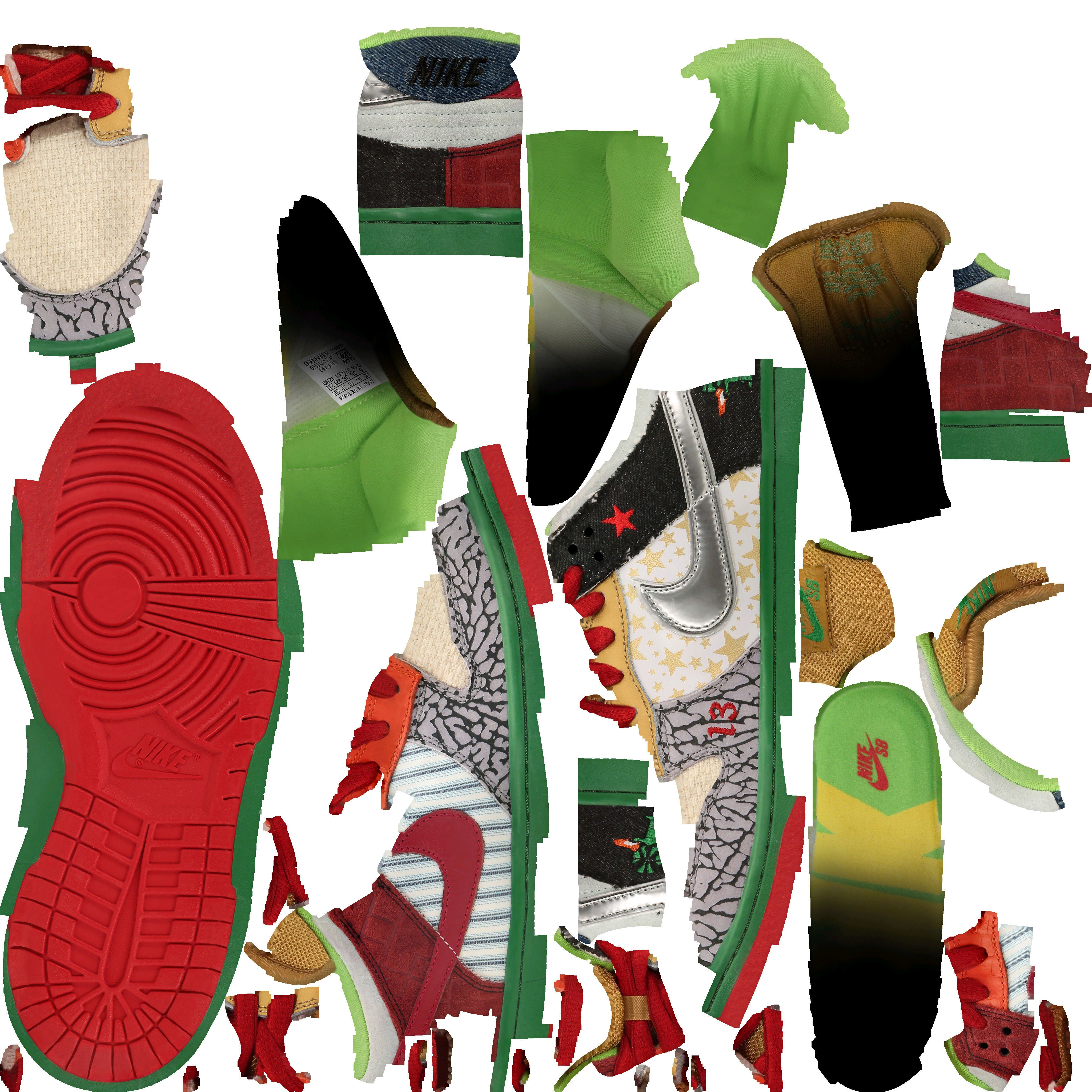 Nike SB Dunk Low What the Dunk 3D model_9