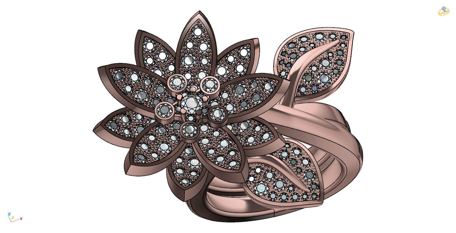 LOTUS RING VCL-002 3D print model_13