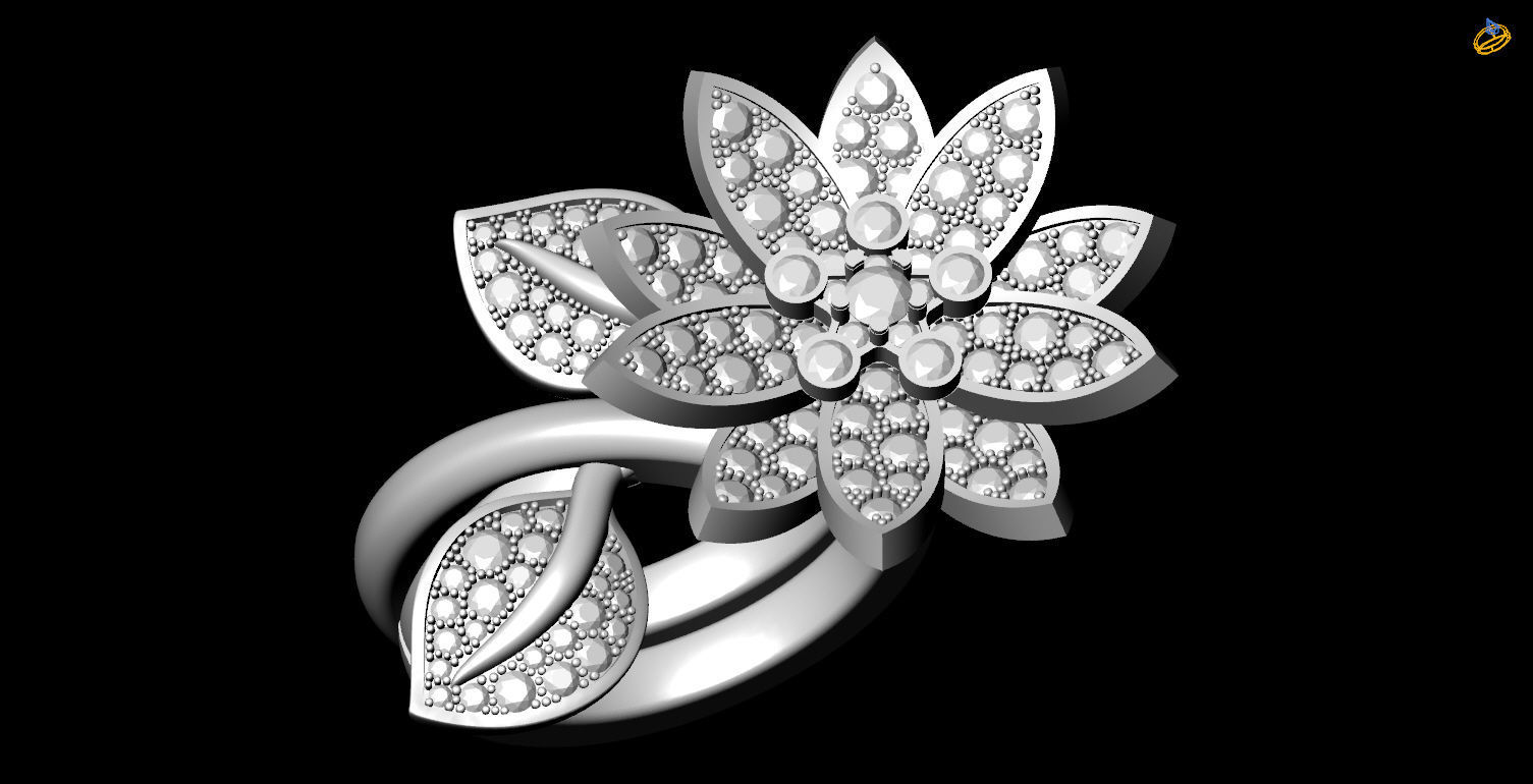 LOTUS RING VCL-002 3D print model_12