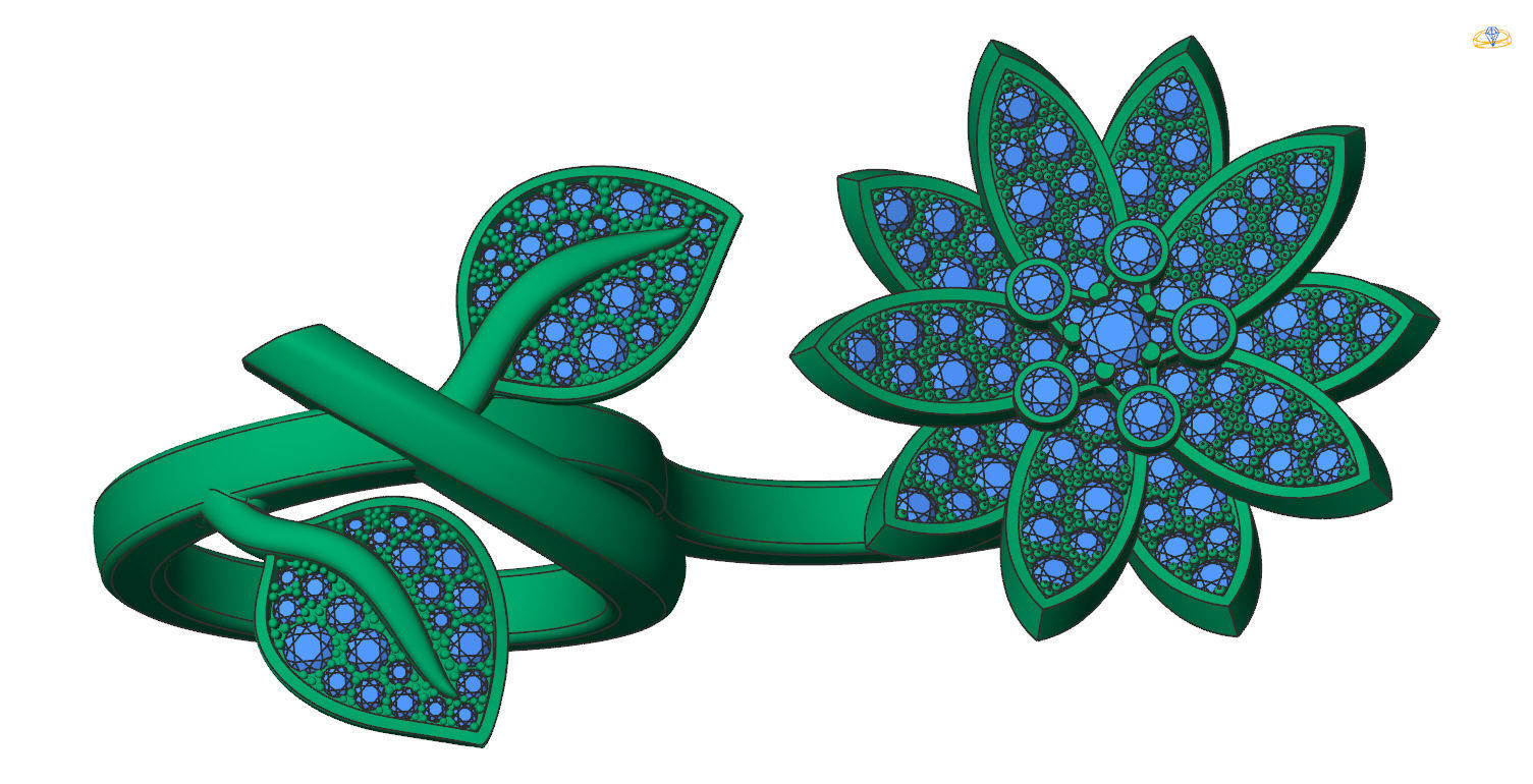 LOTUS RING VCL-002 3D print model_9