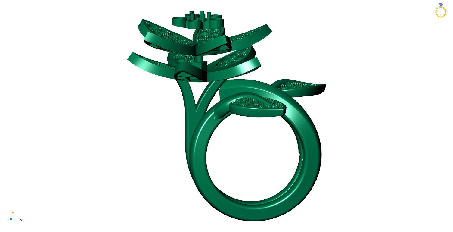 LOTUS RING VCL-002 3D print model_10