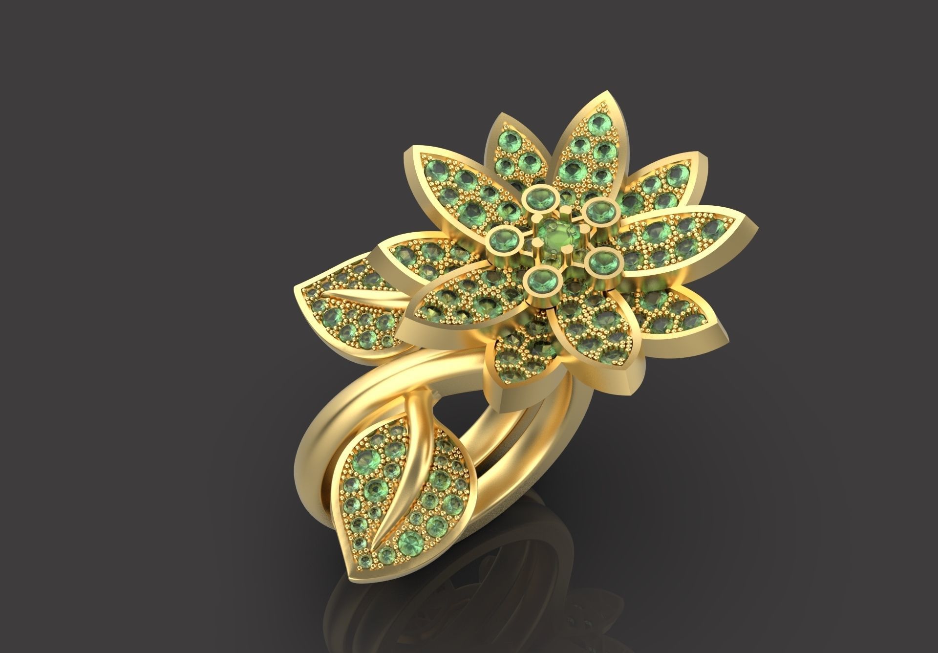 LOTUS RING VCL-002 3D print model_2