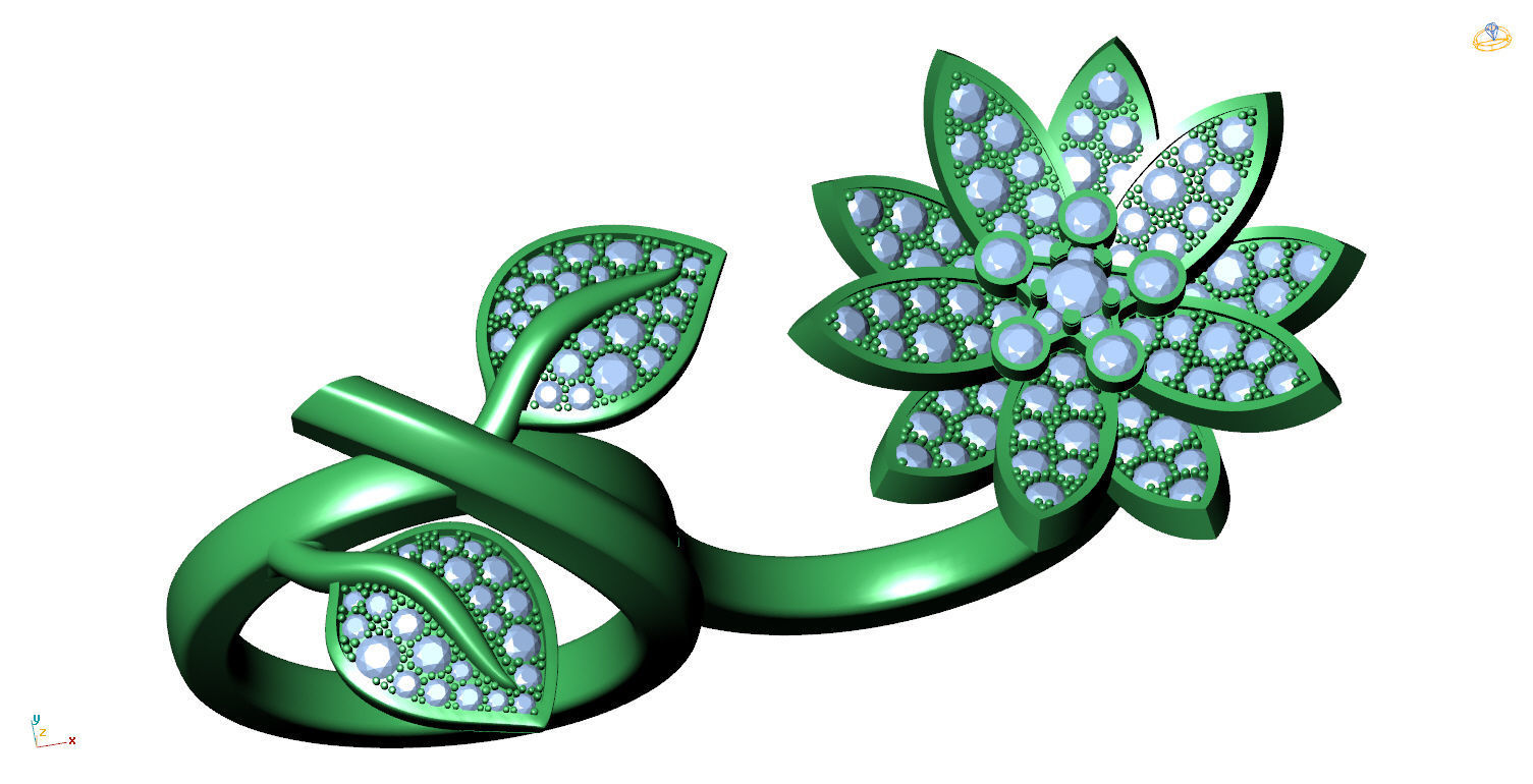 LOTUS RING VCL-002 3D print model_5