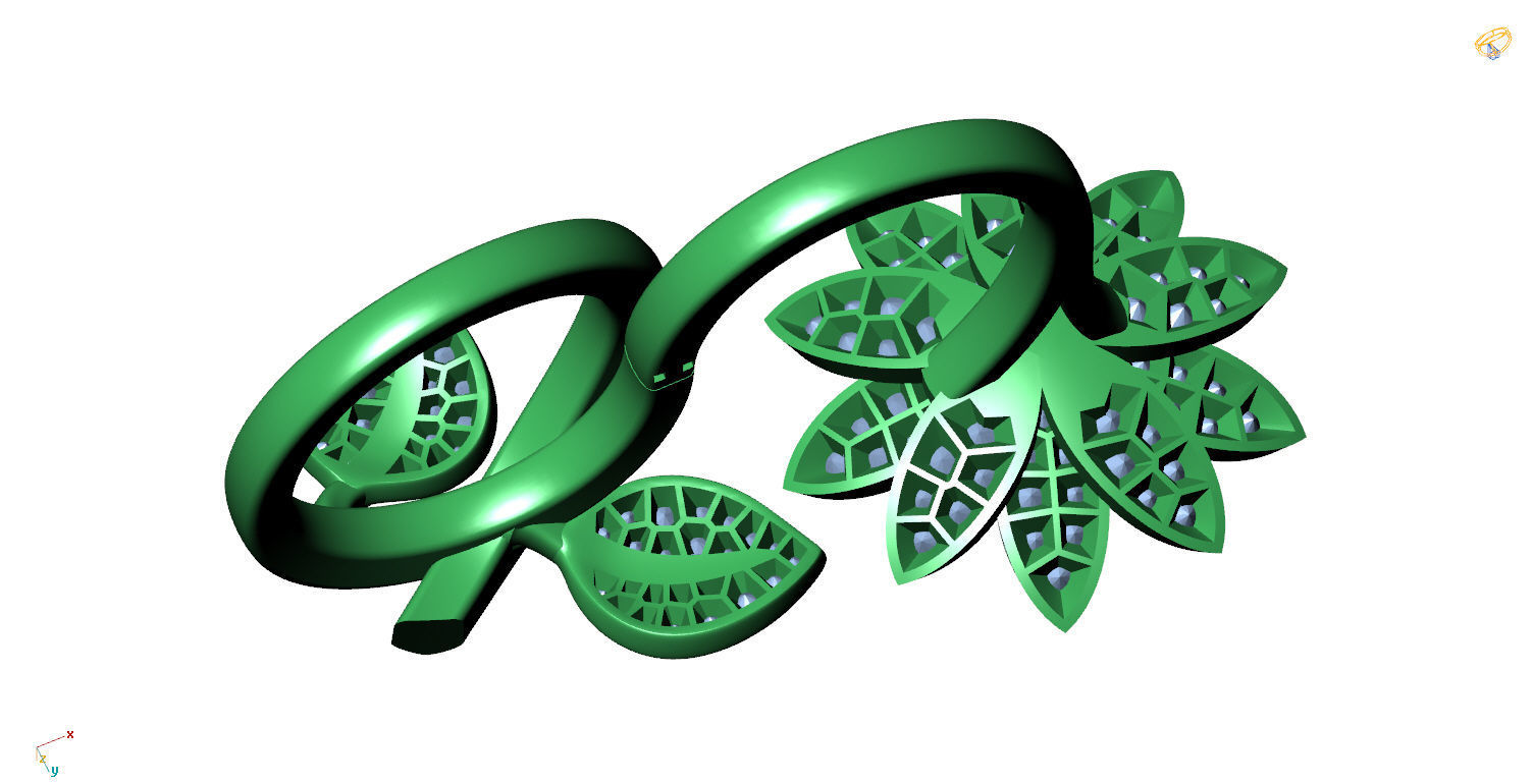 LOTUS RING VCL-002 3D print model_6