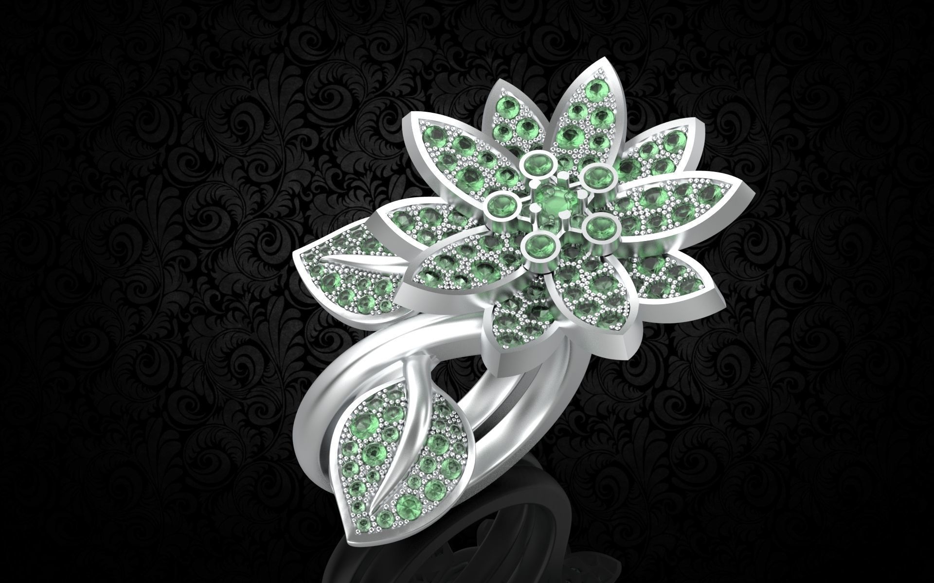 LOTUS RING VCL-002 3D print model_3