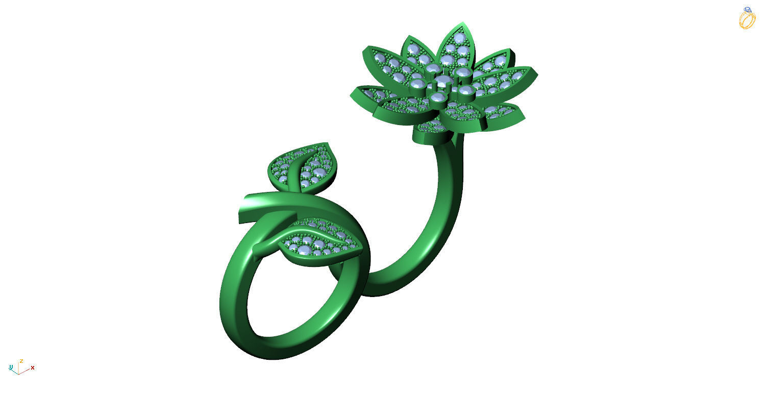 LOTUS RING VCL-002 3D print model_8