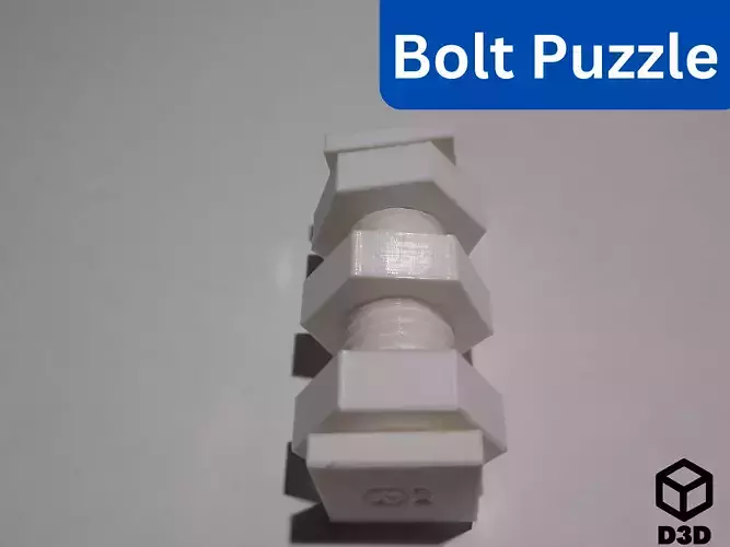 Bolt Puzzle Free 3D print model
