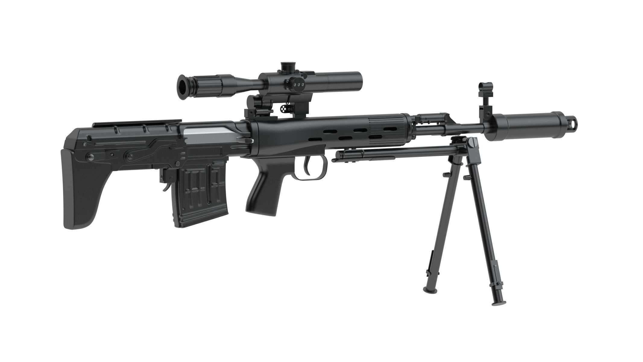 100 Firearms High-Poly Collection Vol 1 3D model_48