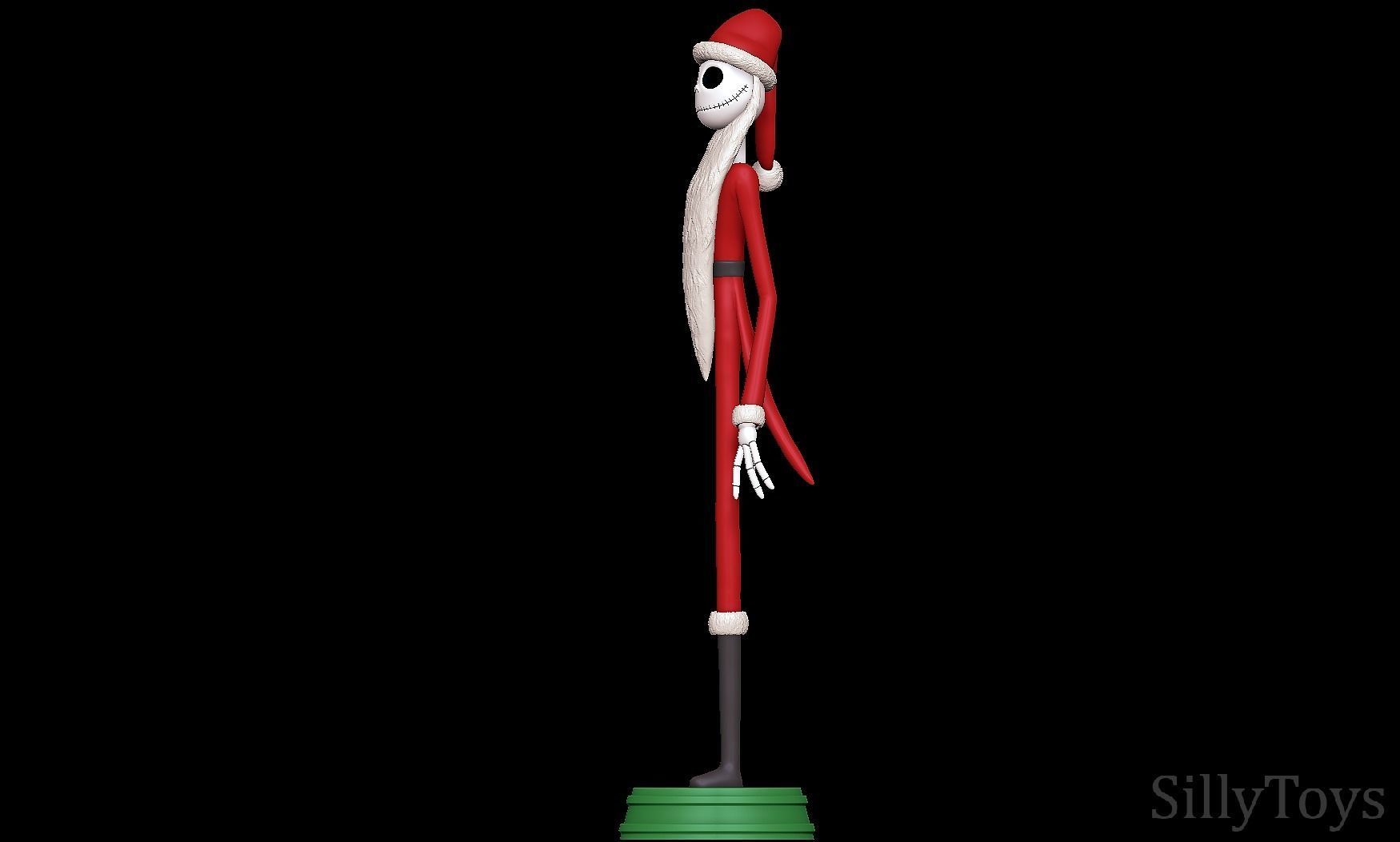 Santa jack skellington - Nightmare Before Christmas 3D print model_5
