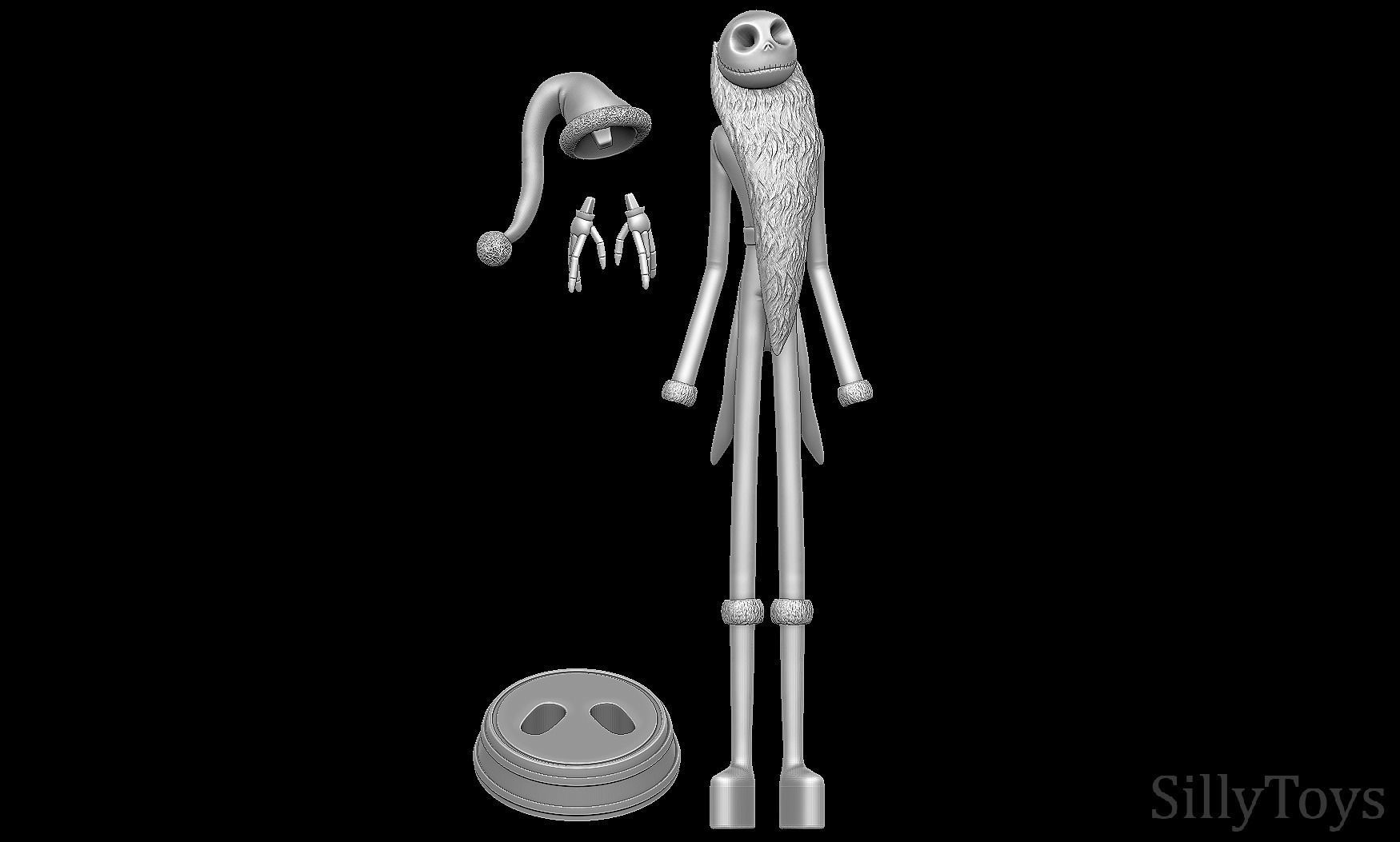 Santa jack skellington - Nightmare Before Christmas 3D print model_8