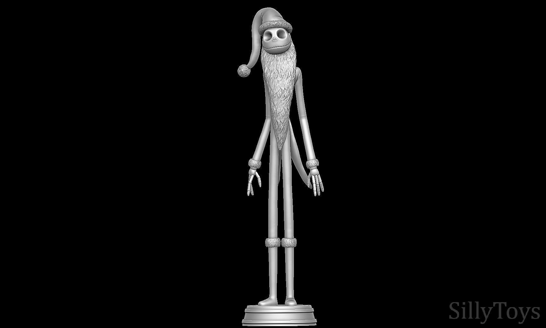 Santa jack skellington - Nightmare Before Christmas 3D print model_7