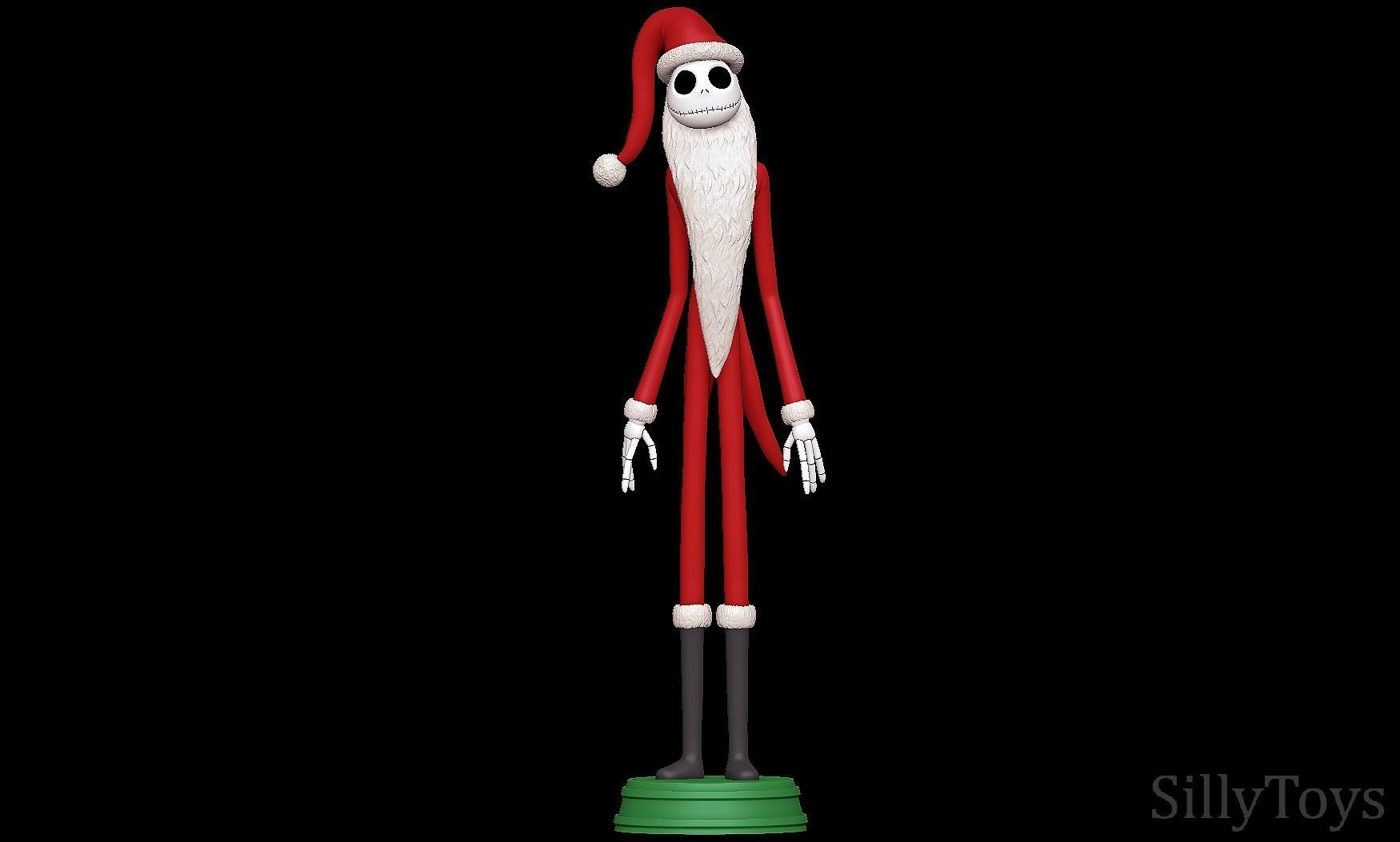 Santa jack skellington - Nightmare Before Christmas 3D print model_1