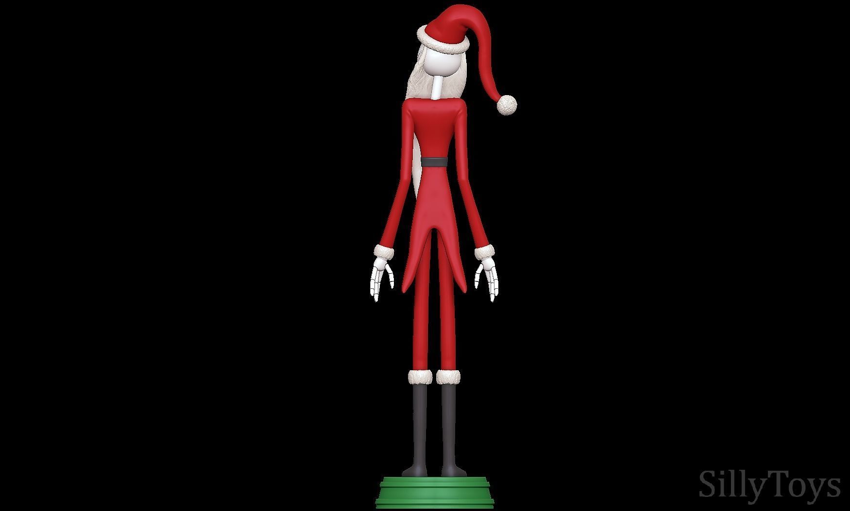 Santa jack skellington - Nightmare Before Christmas 3D print model_4