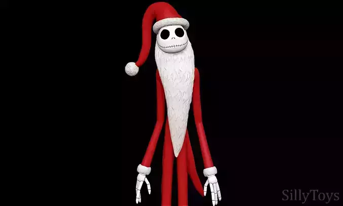 Santa jack skellington - Nightmare Before Christmas 3D print model