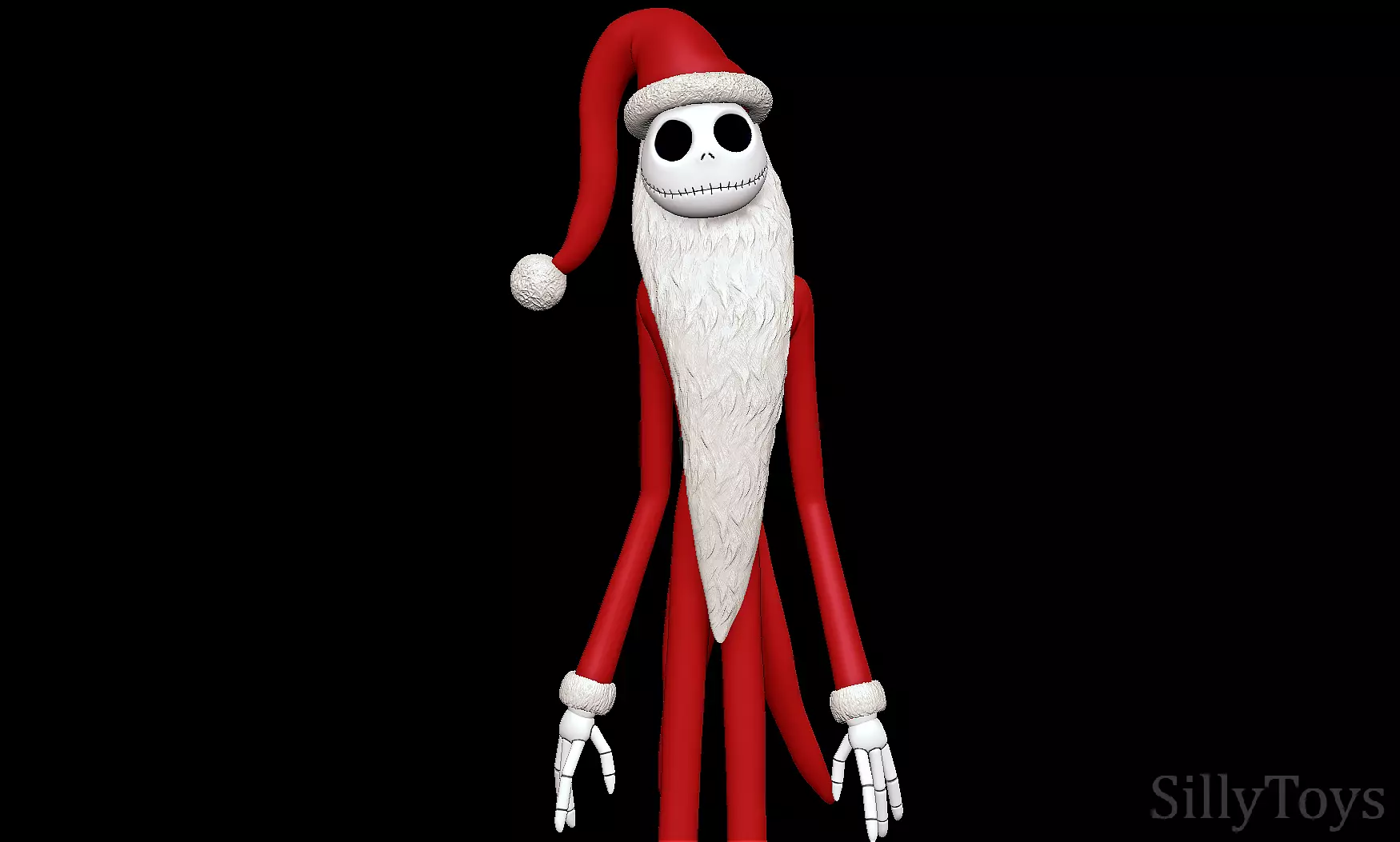 Santa jack skellington - Nightmare Before Christmas 3D print model_0