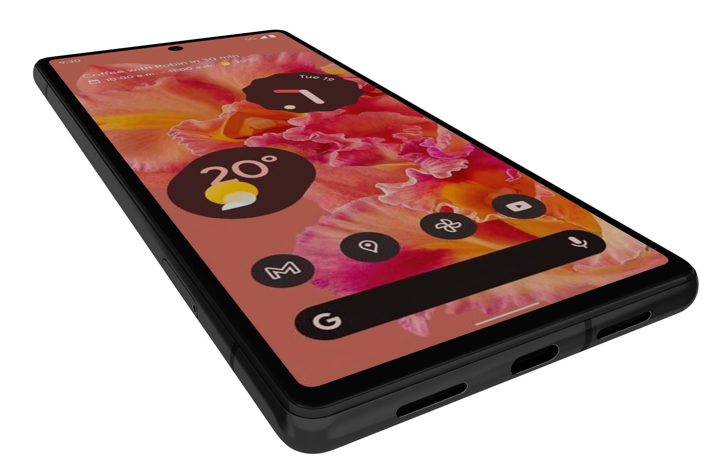 Google Pixel 6 Kinda Coral 3D model_12