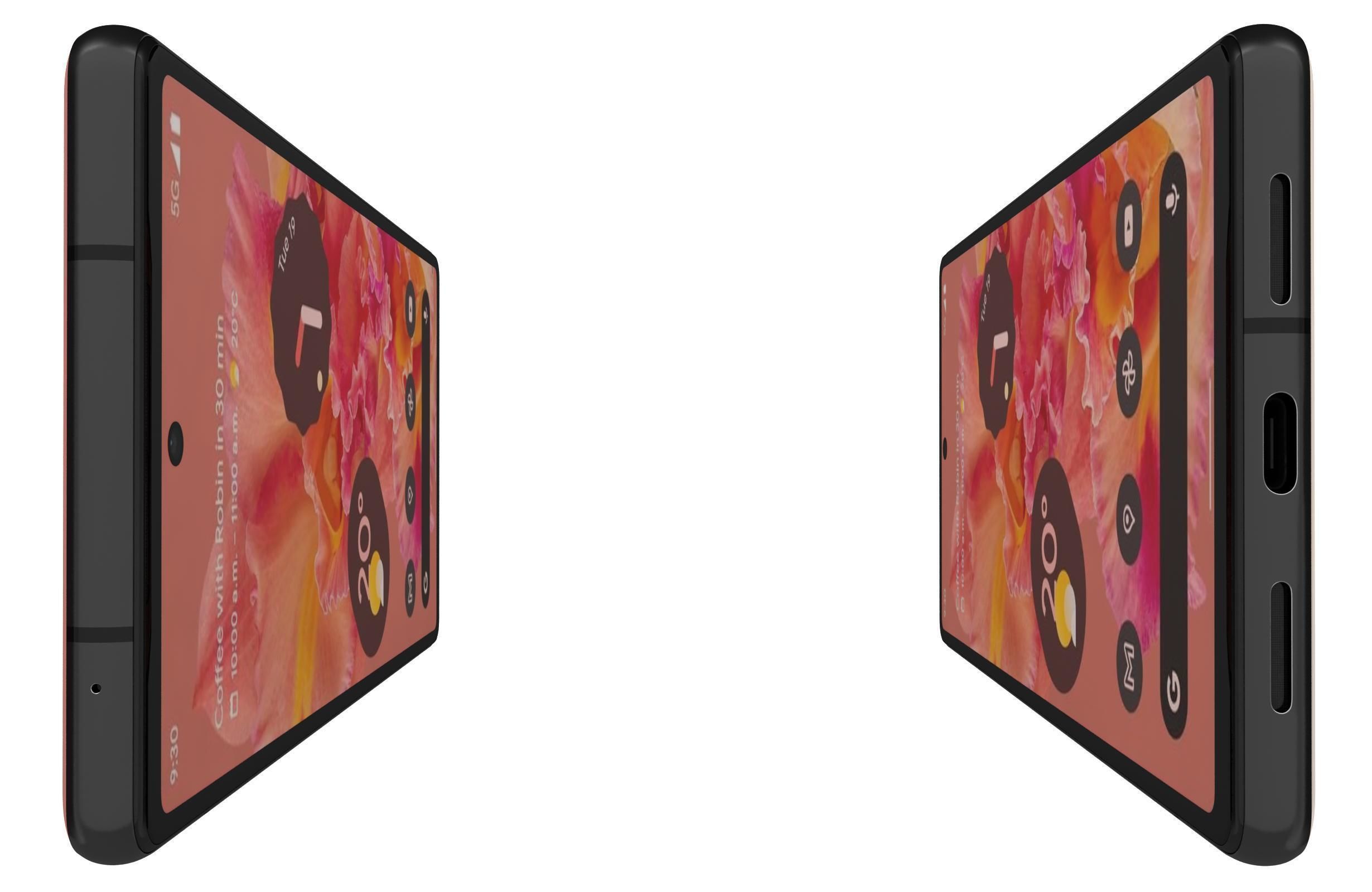 Google Pixel 6 Kinda Coral 3D model_8