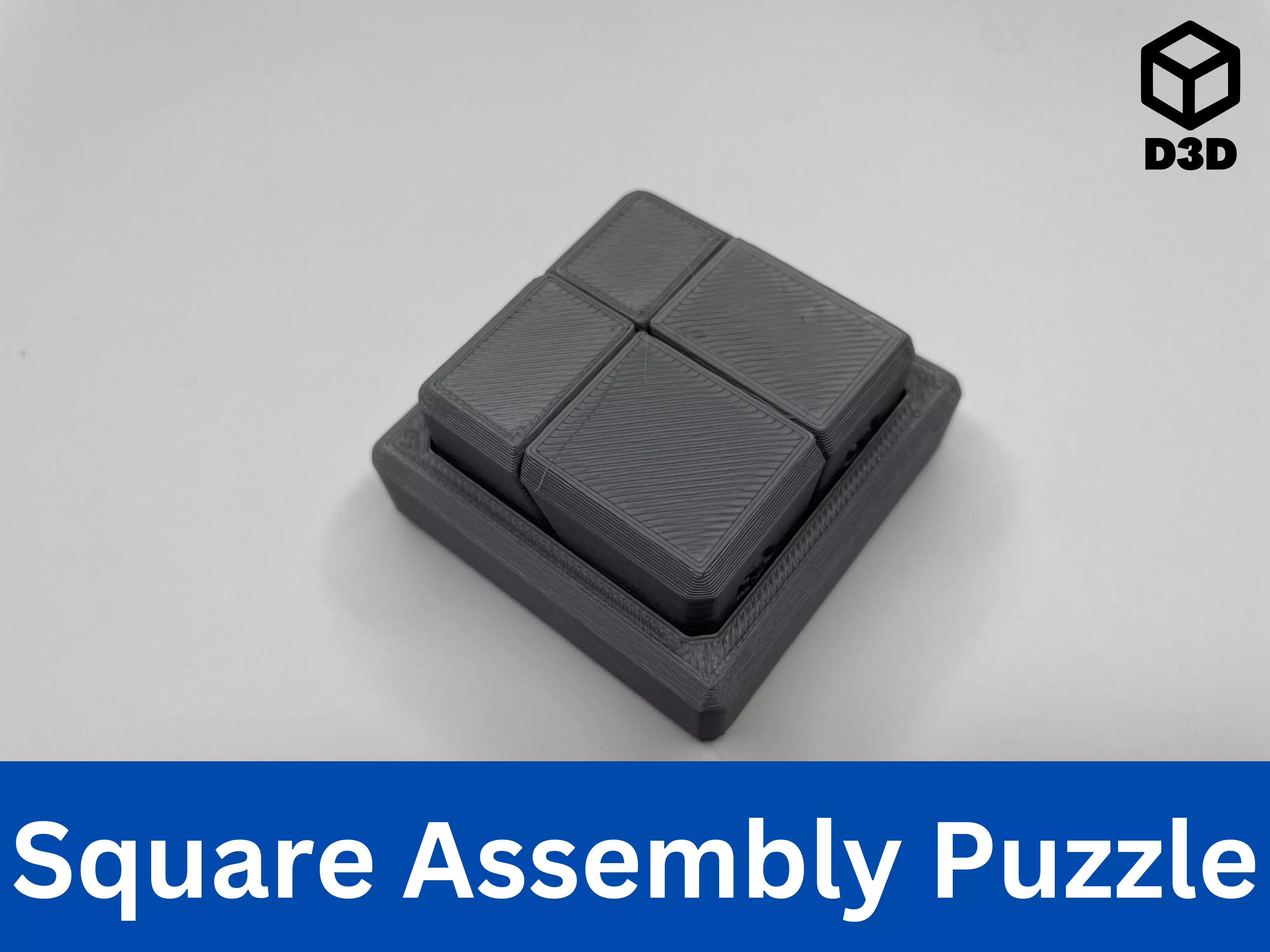 Square Assembly Puzzle Free 3D print model