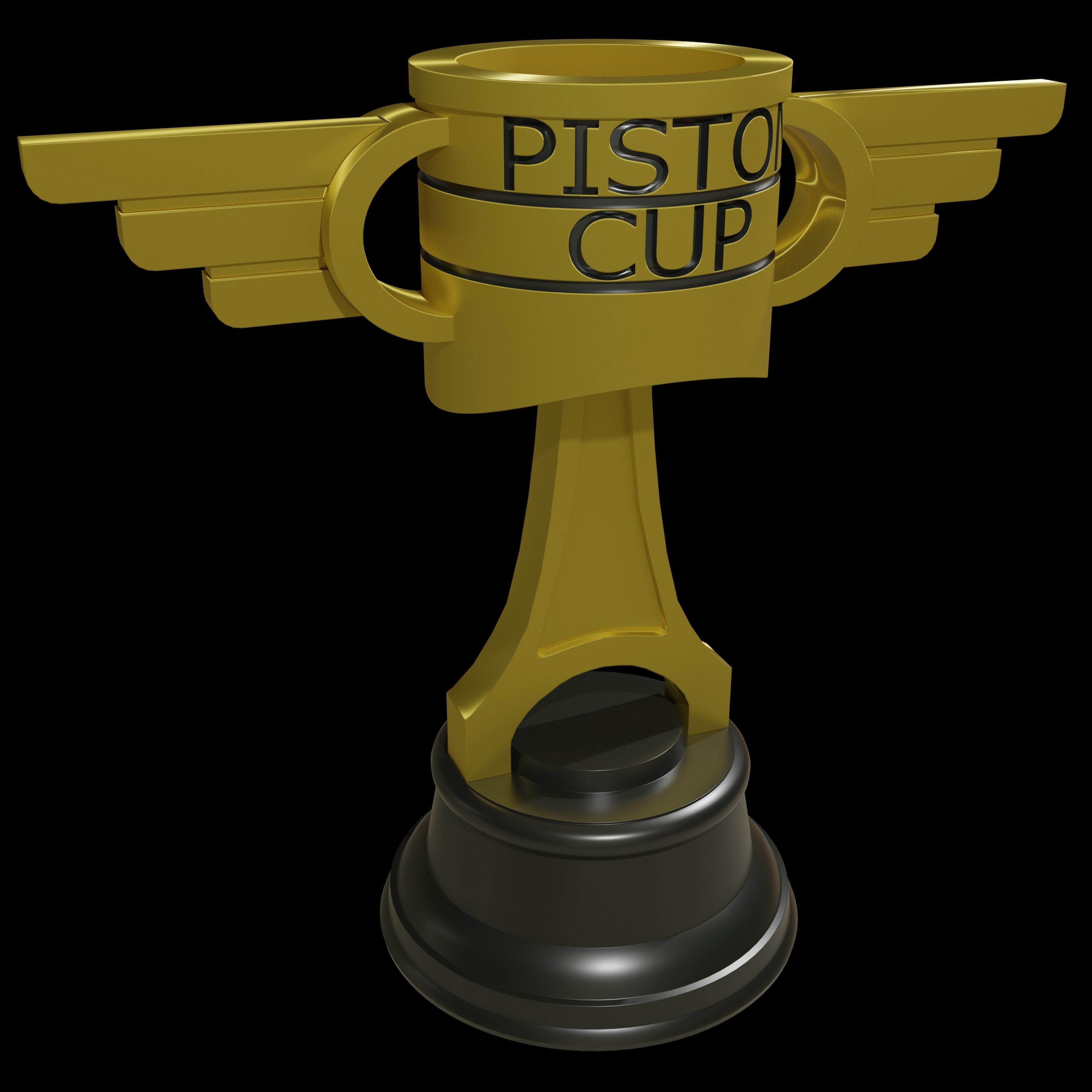 Cars Movie Piston Cup Low-poly 3D model_4