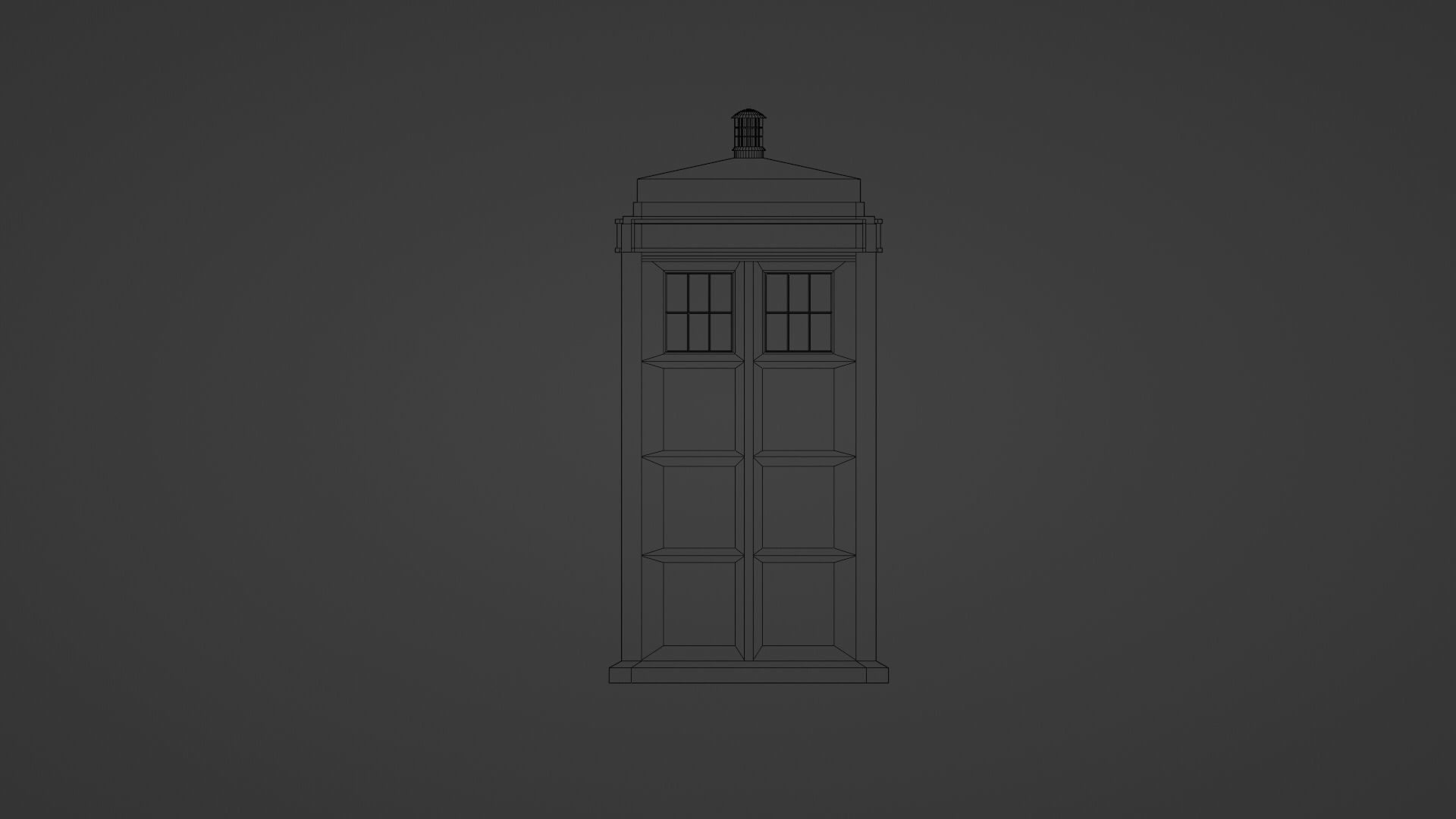 The TARDIS doctor who 3D model_8