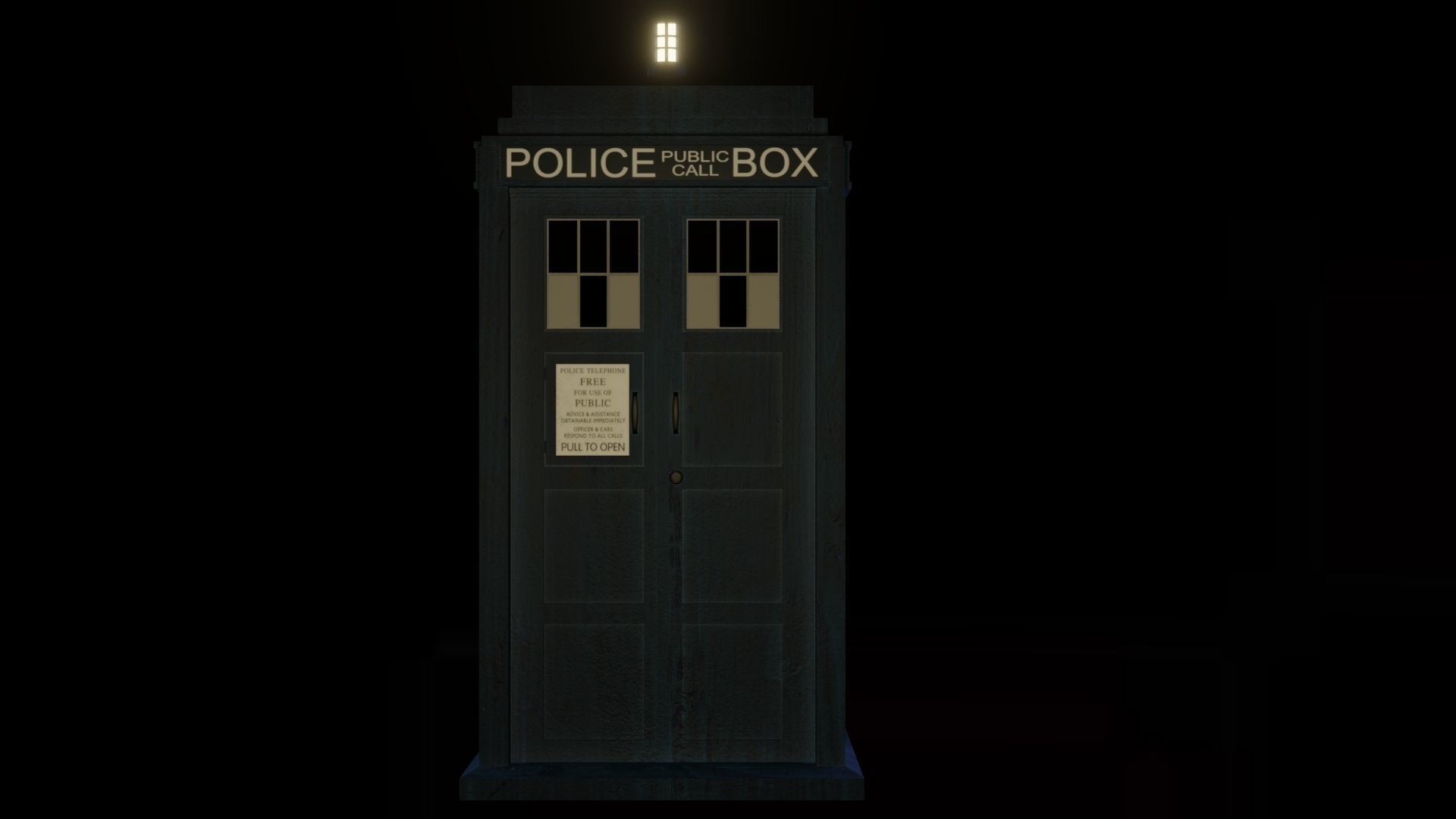 The TARDIS doctor who 3D model_2