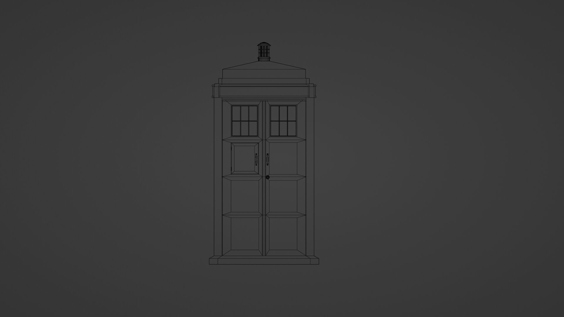 The TARDIS doctor who 3D model_7